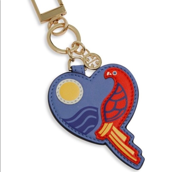 *SOLD* Tory Burch Heart Parot Keyfob Bag Charm♥️ - Picture 5 of 6